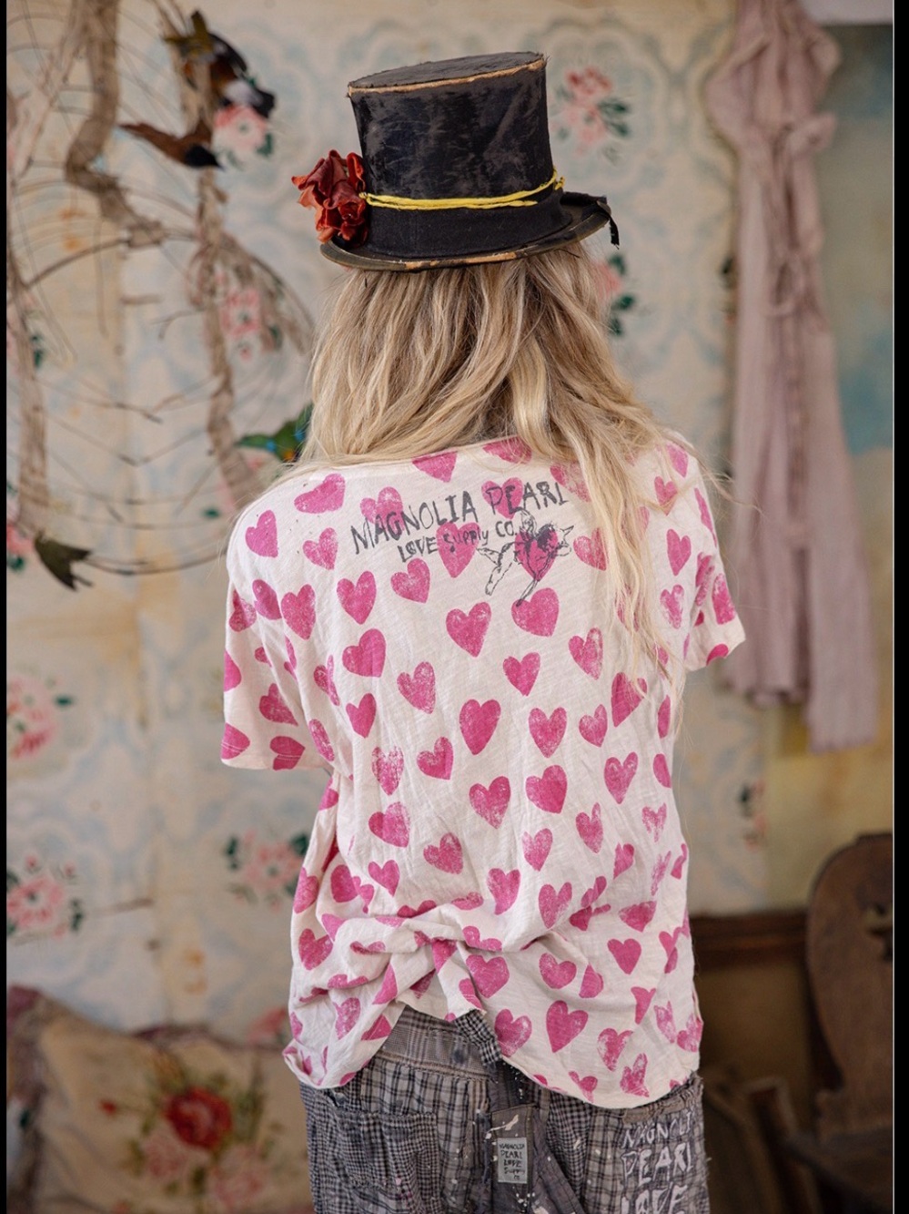 MP Pink Heart Print Short Sleeve Tee - Picture 2 of 5